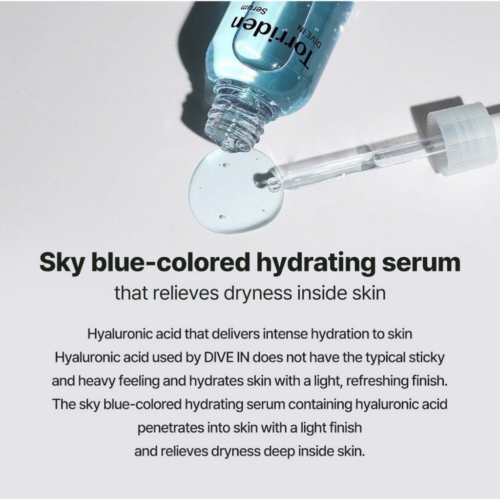 Serum Tinh Chất Torriden Dive In Low Molecular Hyaluronic Acid Serum 50ml Cấp Ẩm Chuyên Sâu Thẩm Thấu Nhanh