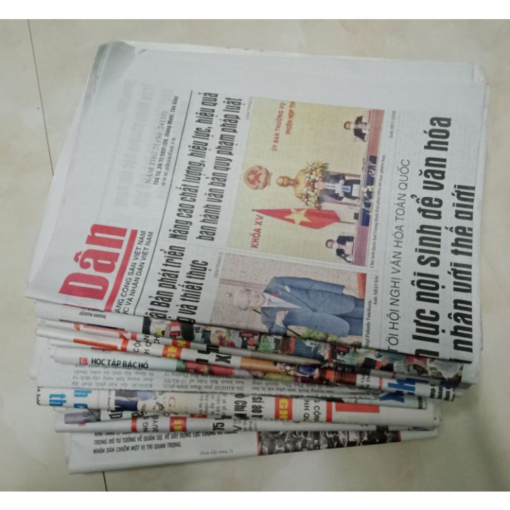 Giấy Báo Cũ 1KG khổ to nhất, báo cũ chọn, giá rẻ, đẹp, sạch, không rách nát, không ẩm mốc TIẾN PHÁT