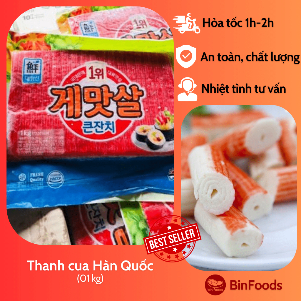 Thanh Thịt Cua Hàn Quốc 1kg