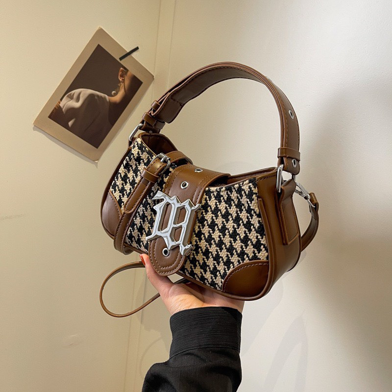 Túi nữ đeo chéo chữ M vải dạ én có quai xách cầm tay mẫu mới hàng rẻ đẹp