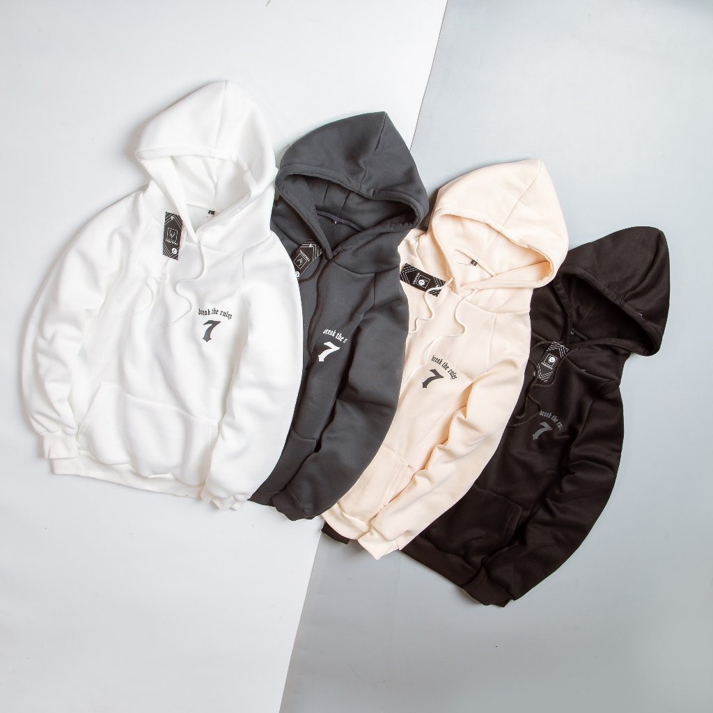 Áo Hoodie NAM NỮ Chất Nỉ Dày Dặn Chữ In Sắc Nét - Áo Khoác Nam Nữ Form Rộng Cao Cấp MENSWEAR