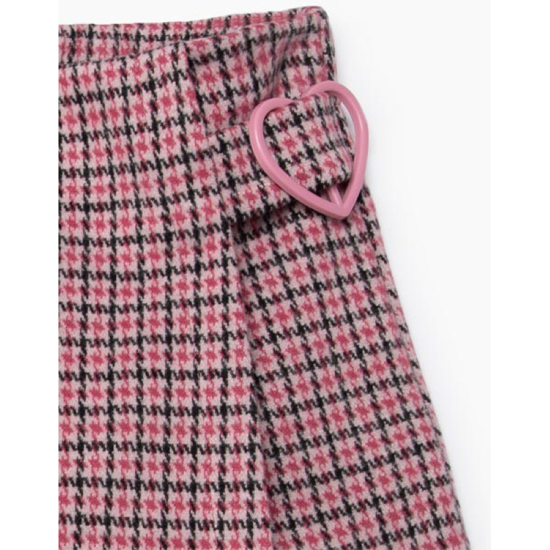 Chân Váy Dạ Bé Gái Kẻ Zizac GÊ