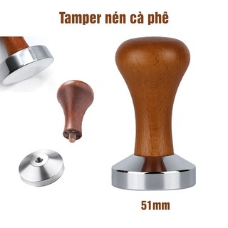 Tamper nén cà phê pha máy Megou tay 51mm - BH 12 tháng - madicovietnam