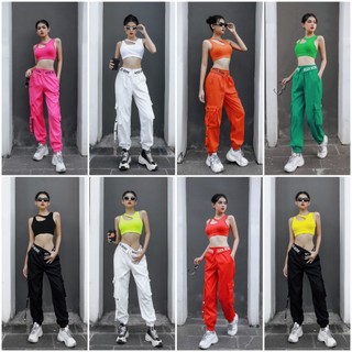 SET BRA KHOÉT NGỰC + QUẦN ROCK TẬP ZUMBA,GYM.AEROBIC