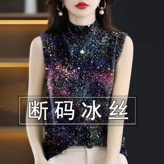 Áo sát nách cổ lọ cho nữ