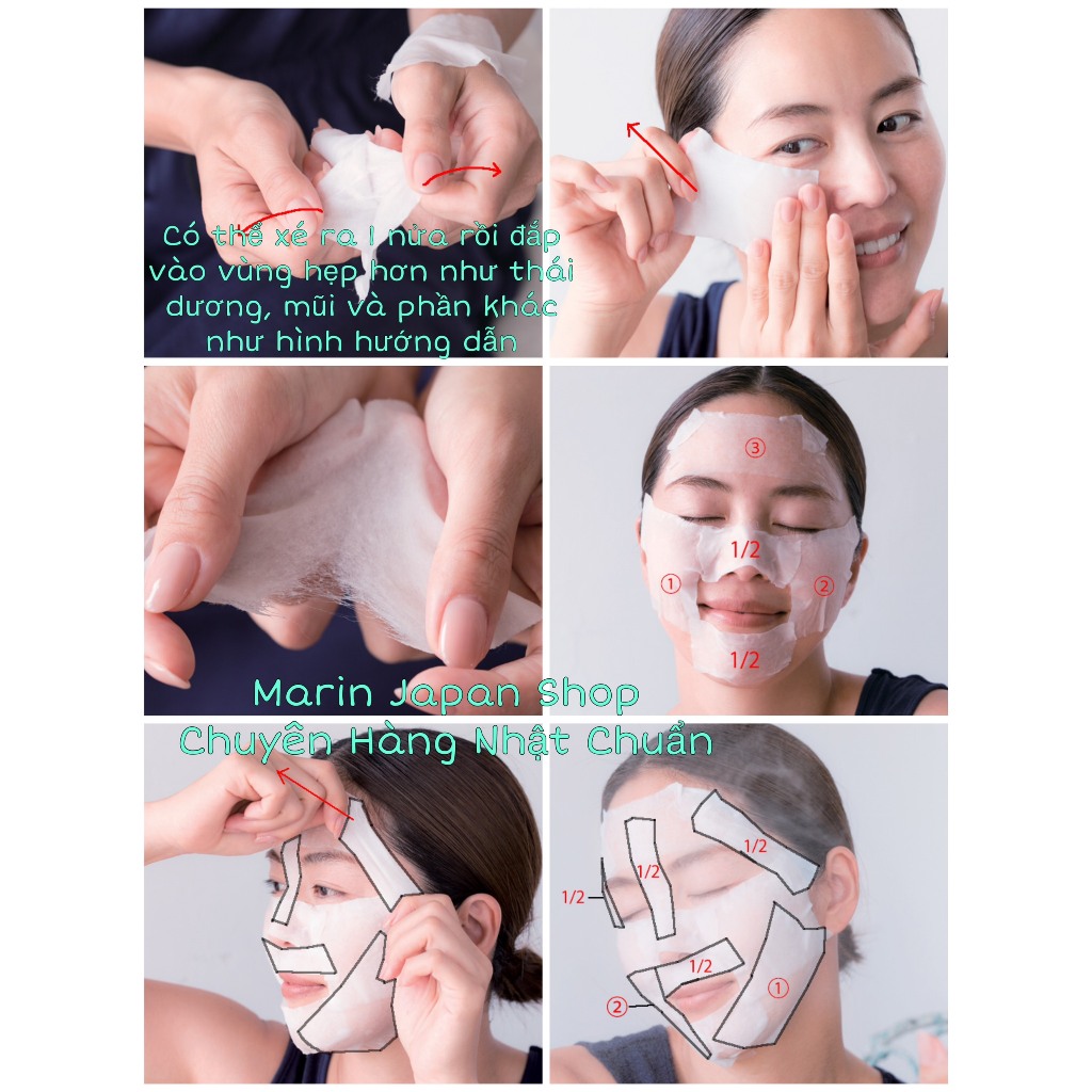 Bông tách lớp của Muji Nhật Bản, bông đắp lotion