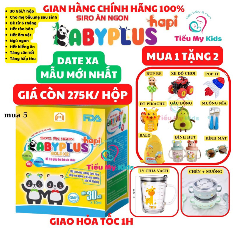 ❤️MUA 1 TẶNG 2❤️ Siro Ăn Ngon Baby Plus Chính Hãng - Giúp Bé Hết Biếng Ăn, Tăng Cân, Tăng Sức Đề Kháng, Hết Táo Bón