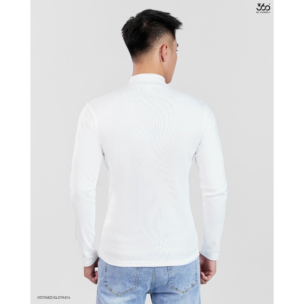 Áo thun nam dài tay cổ tròn form slimfit thương hiệu thời trang 360 Boutique chất liệu cao cấp mềm mịn - ATDTK402