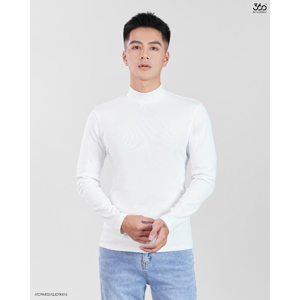 Áo thun nam dài tay cổ tròn form slimfit thương hiệu thời trang 360 Boutique chất liệu cao cấp mềm mịn - ATDTK402