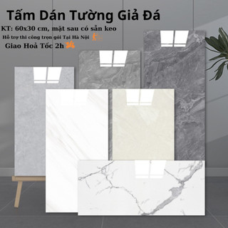 Tấm ốp tường, tấm xốp dán tường dạng pvc tráng bạc, có sẵn keo bóc dán kích thước 60x30 cm