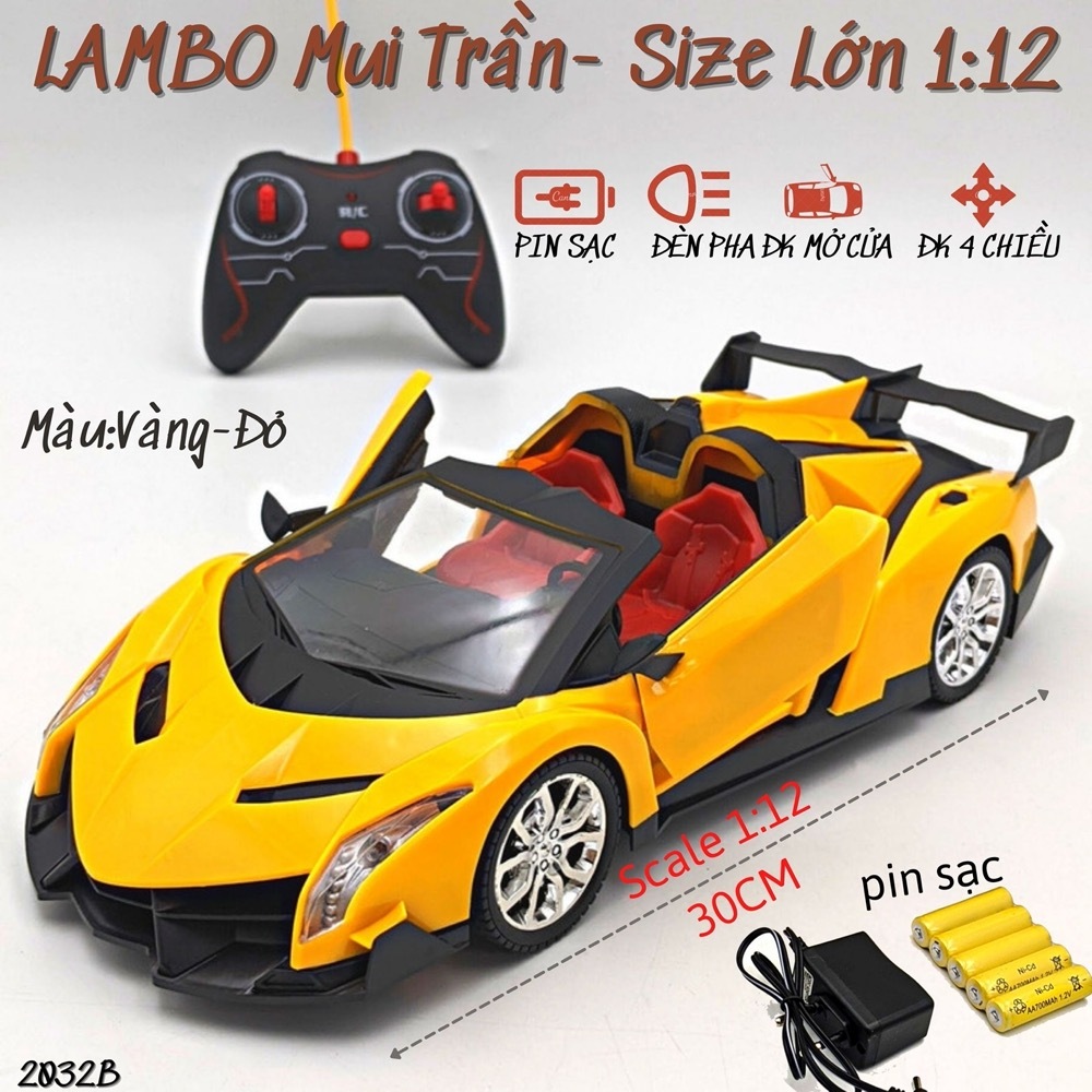 Xe điều khiển từ xa CỠ LỚNdòng siêu xe Bugatti ,Lambo 2 cửa, điều khiển mở cửa pin Sạc