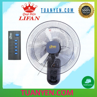 Quạt treo tường remote Lifan TE-1688 (giao màu ngẫu nhiên) bảo hành 12 tháng chính hãng