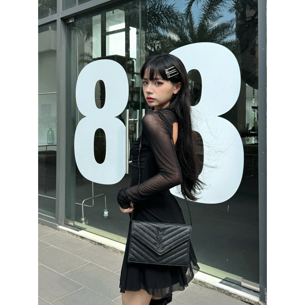 Đầm body quyến rũ Viibodysuit , đầm mini hai dây phối lưới tay loe dài 2K thanh lịch cho nữ | JOI Dress | Secodee