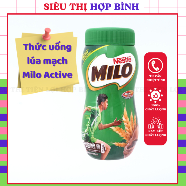 [ICLN9 giảm 5K cho đơn hàng 50k]  Thức uống lúa mạch Milo Active Go hũ 400g