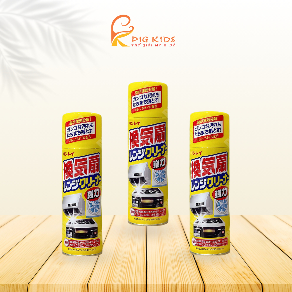 Xịt Tẩy Mảng Bám Dầu Mỡ, Lò Nướng, Lò Vi Sóng Vệ Sinh Bếp Rinrei 330ml Nhật Bản