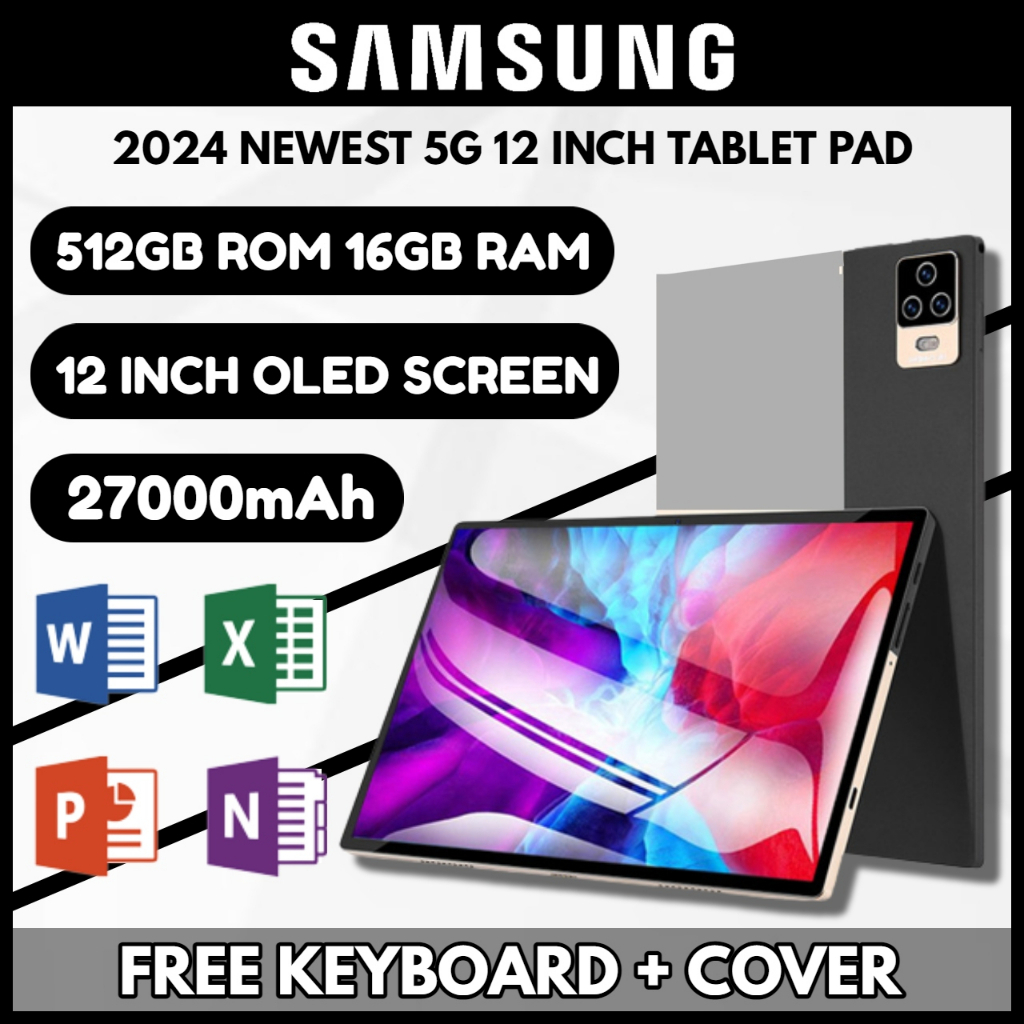 MẪU MỚI Máy tính bảng 5G Samsung Galaxy P20 Máy tính bảng 12 inch 16GB + 512GB Máy tính bảng học tập cho máy tính b