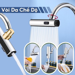 Vòi Nước Bồn Rửa Chén ,Vòi rửa bát, vòi chậu rửa bát nóng lạnh,Đầu vòi rửa bát tăng áp đồng thau inox 304