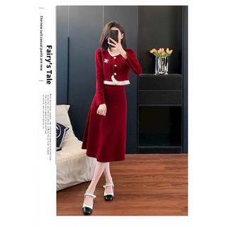 Set đầm thu đông kèm pk sang trọng. Nhập QC