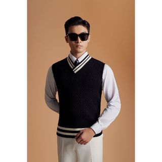 Áo len adam store đen gile đen thừng al063d