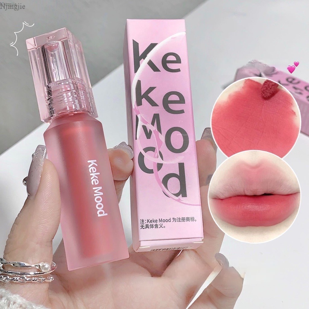 KeKeMood~Son Kem Nhung Lì Có Độ Bóng Nhẹ Màu Sắc Tươi Sáng Giá Học Sinh Sinh Viên~Meiiii~