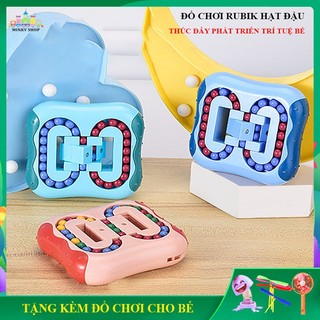 Đồ chơi khối Rubik ma thuật nhiều màu sắc cho trẻ em, rubik biến thể hạt đậu ma thuật, rubik giải đố con quay