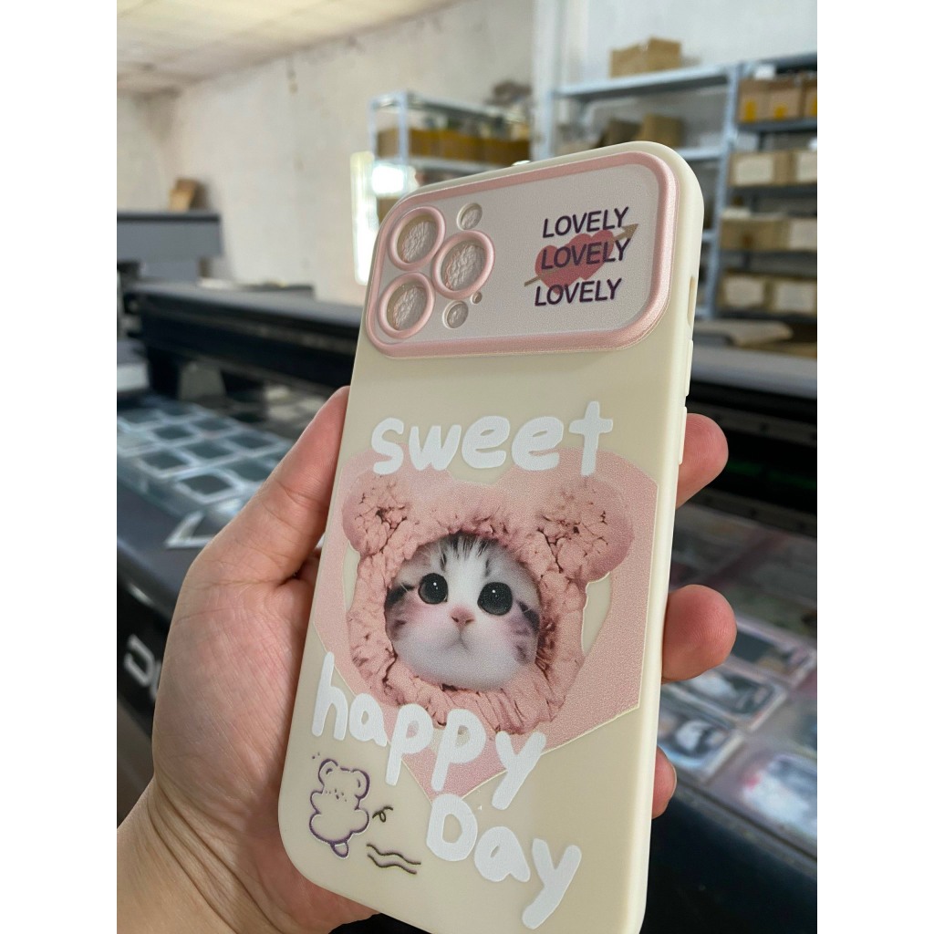 Ốp lưng iphone Ốp Điện Thoại Mèo sweet chống sốc Dành Cho iphone13promax/12/Xs/11/7/8/Plus/Mini/ProMax st1025