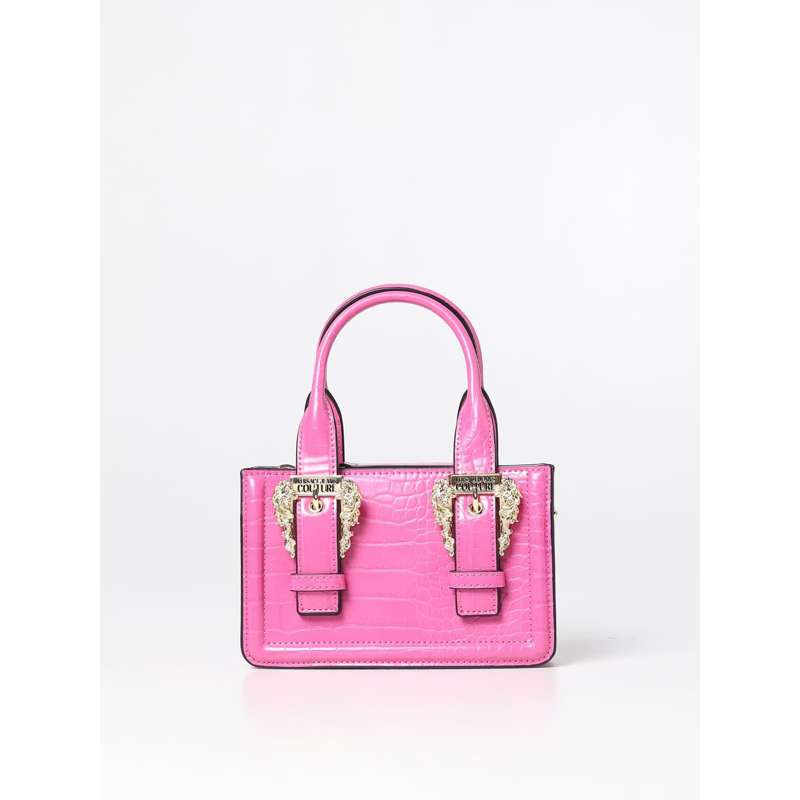 Túi xách tay Versace mini kèm charm, da crocs sang chảnh đi chơi đủ màu mới 100%