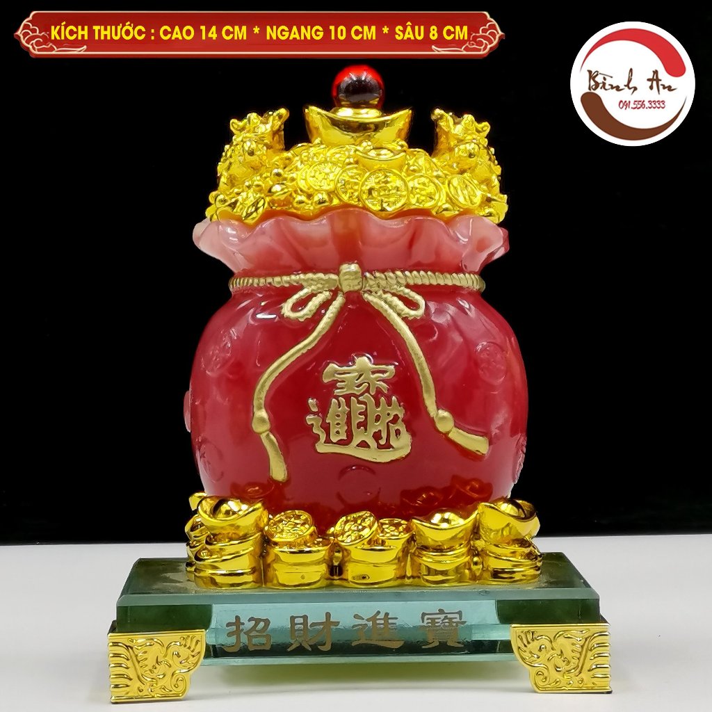 Túi Vàng Kim Bảo Tài Lộc Phong Thủy Nhiều Màu - Phong Thủy Bình An