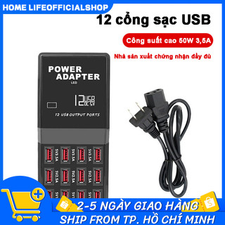 Ổ cắm usb 12 cổng sạc điện thoại & máy tính bảng