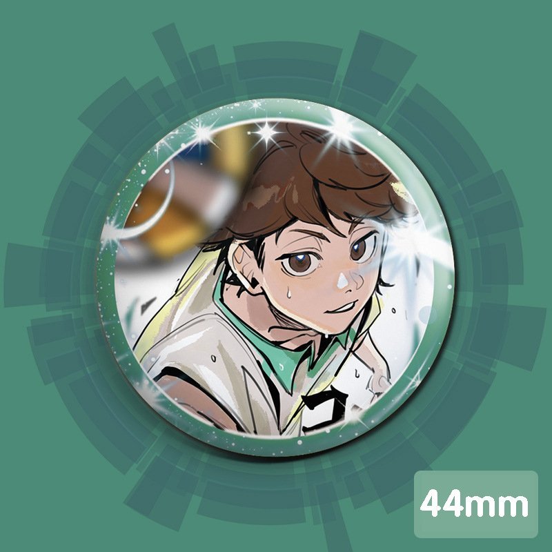 Huy hiệu HAIKYUU!! ver LONG LANH Vua bóng chuyền in hình anime chibi quà tặng xinh xắn độc đáo ghim cài áo cặp sách