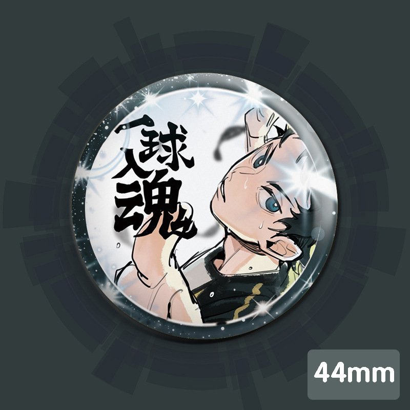 Huy hiệu HAIKYUU!! ver LONG LANH Vua bóng chuyền in hình anime chibi quà tặng xinh xắn độc đáo ghim cài áo cặp sách