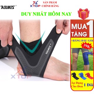 (Tặng Băng Đầu Gối) Băng Cổ Chân, Đai Quấn Bảo Vệ Mắt Cá, Bó Cổ Chân Chính Hãng Aolikes Tập Gym Thể Thao 7130
