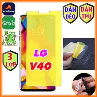 [Mặt Trước-Ảnh Thật] Dán Dẻo TPU LG V40 Trong Suốt 3 Lớp