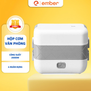 Hộp cơm văn phòng cắm điện lunchbox hộp cơm văn phòng 2 tầng 4 bát inox có chức năng nấu chín hâm nóng và giữ nhiệt