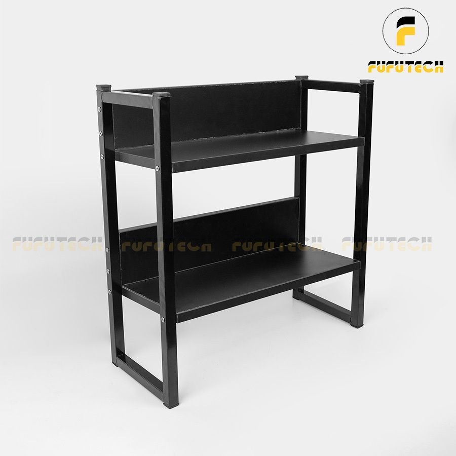 Kệ để bàn FUFUTECH 60x48 khung thép chắc chắn màu đen 1000g