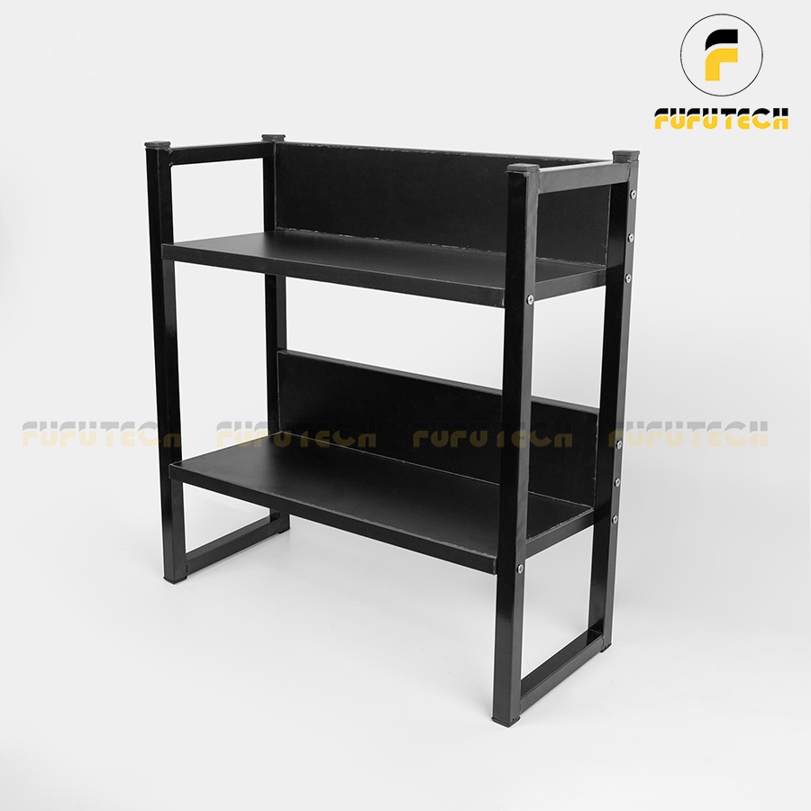 Kệ để bàn FUFUTECH 60x48 khung thép chắc chắn màu đen 1000g