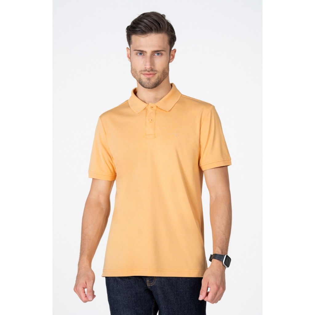 Áo polo café tay ngắn , chuẩn form, sang trọng, thanh lịch John Henry - KS23ES01C-SCCA