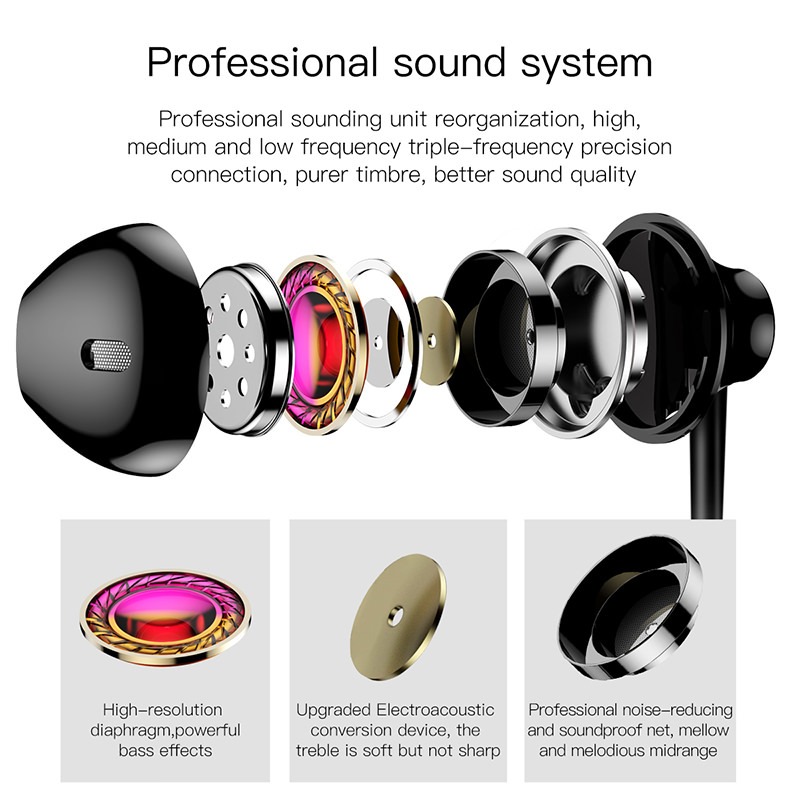 Tai nghe có dây hiệu Baseus Encok H06 lateral in-ear