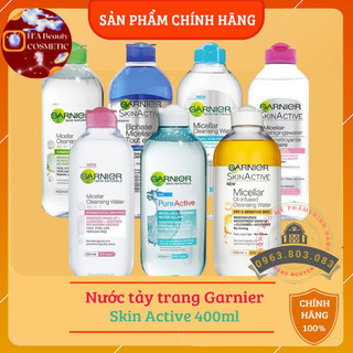 Tẩy trang garnier đủ màu 400ml,sạch sâu.