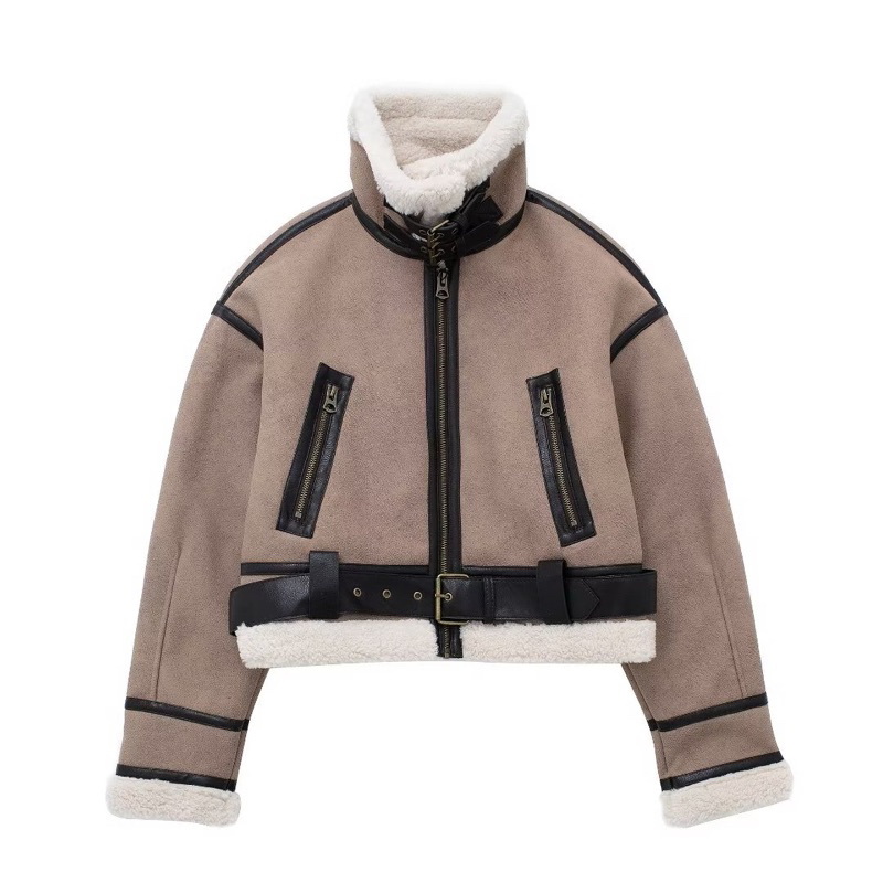 Áo khoác da lót lông cao cấp hàng new chuẩn zara xuất 2023