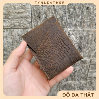 Ví card mini da bò thật 100% - Đồ da thật Tynleather