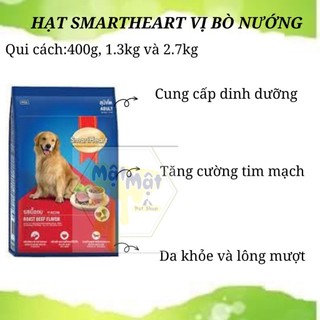 THỨC ĂN CHÓ LỚN VỊ BÒ SMARTHEART 400gr