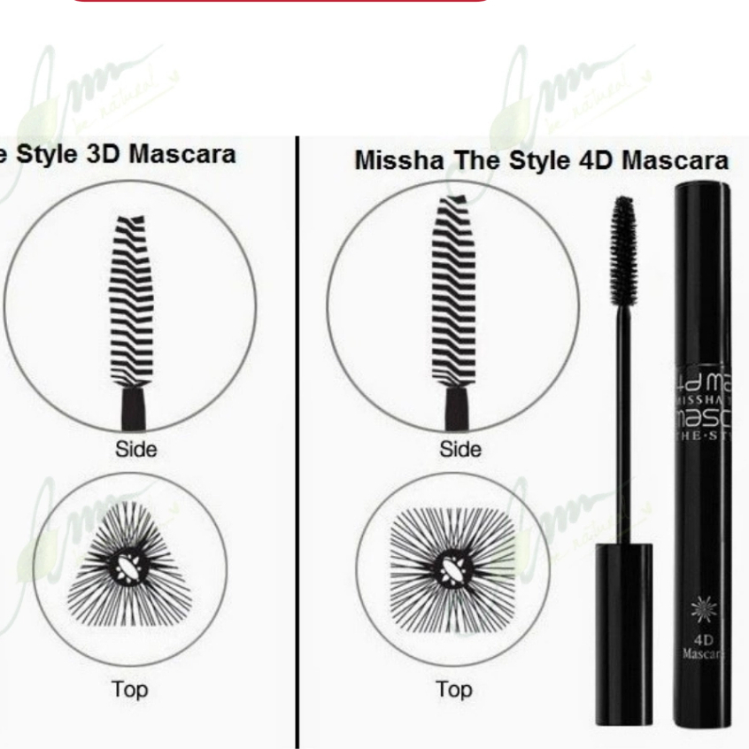 Mascara Missha 4D Dày Mi Không Lem Chống Nước - Mibebe