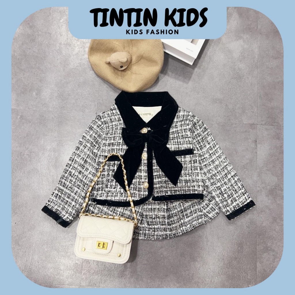 Set Dạ Nơ dày dặn Phối, Dạ Tech Cho Bé Gái 7-17kg Thoải mái