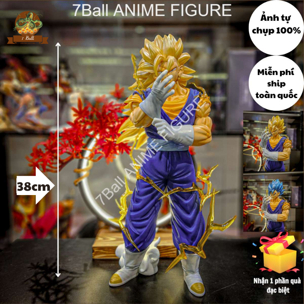 Mô hình Vegito 3 đầu thay - Vegito ssj3 - vegito blue - Vegito SSJ2 - bản nét hoàn thiện nhất - Goku Vegeta kết hợp