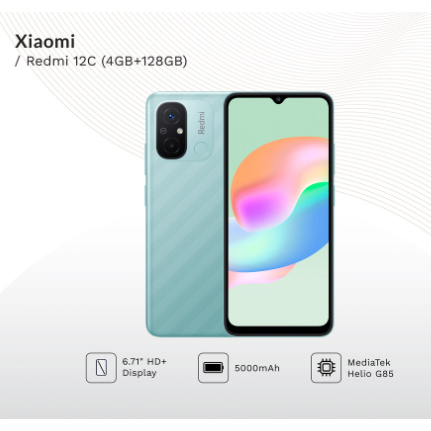 Redmi 12C  5G 512GB ROM + 12GB RAM Có chức năng Facelock 6.5 MÀN HÌNH IPS LCD * Điện thoại thông minh nhập khẩu mới