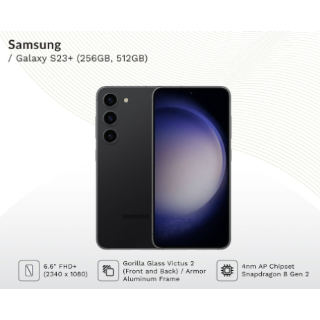 Samsung S23+ 5G 512GB ROM + 12GB RAM Có chức năng Facelock 6.5 MÀN HÌNH IPS LCD * Điện thoại thông minh nhập khẩu mới