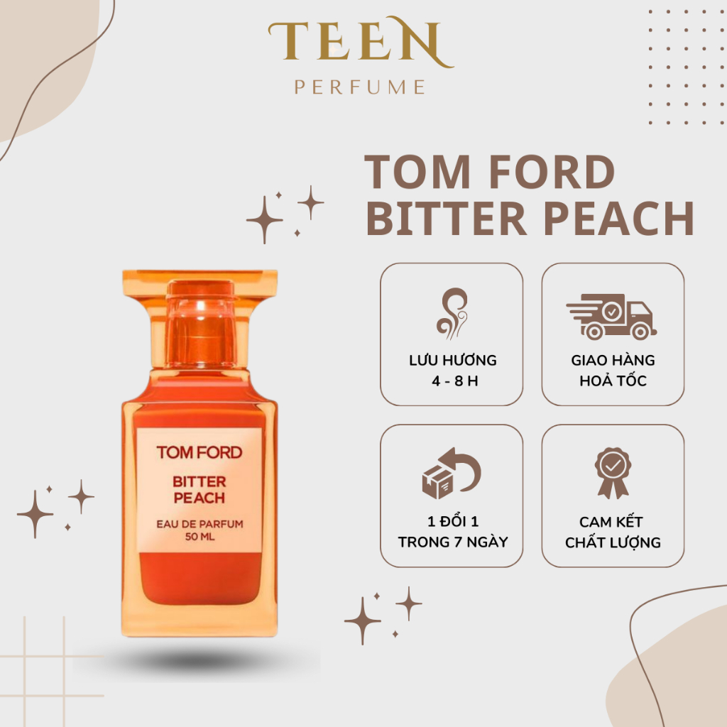 Nước Hoa Nam Nữ  TF Bitter Peach EDP - Hương Thơm Dịu Mát Đầy Sức Hút - Teen_Perfume
