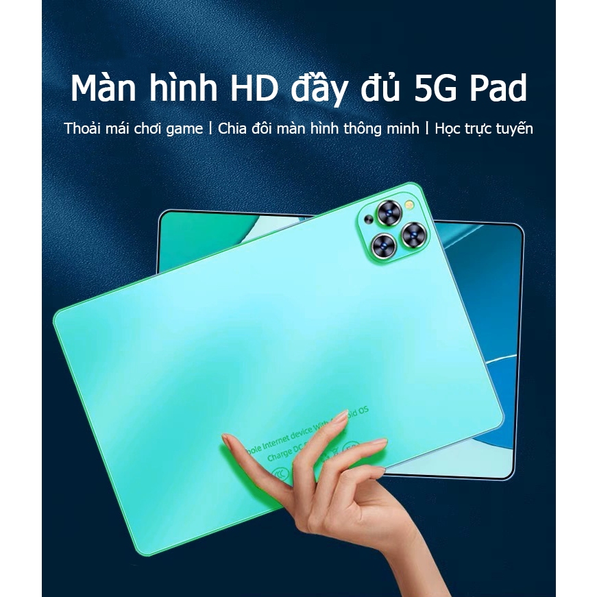 Máy tính bảng chơi game hiệu năng cao RAM 12GB + ROM 512GB Màn hình bảo vệ mắt độ phân giải cao 11 inch tablet PC