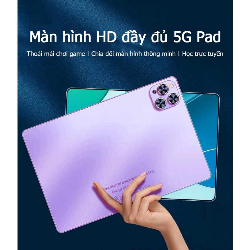 Máy tính bảng chơi game hiệu năng cao RAM 12GB + ROM 512GB Màn hình bảo vệ mắt độ phân giải cao 11 inch tablet PC